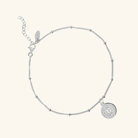 Ancient Sun Anklet Silver